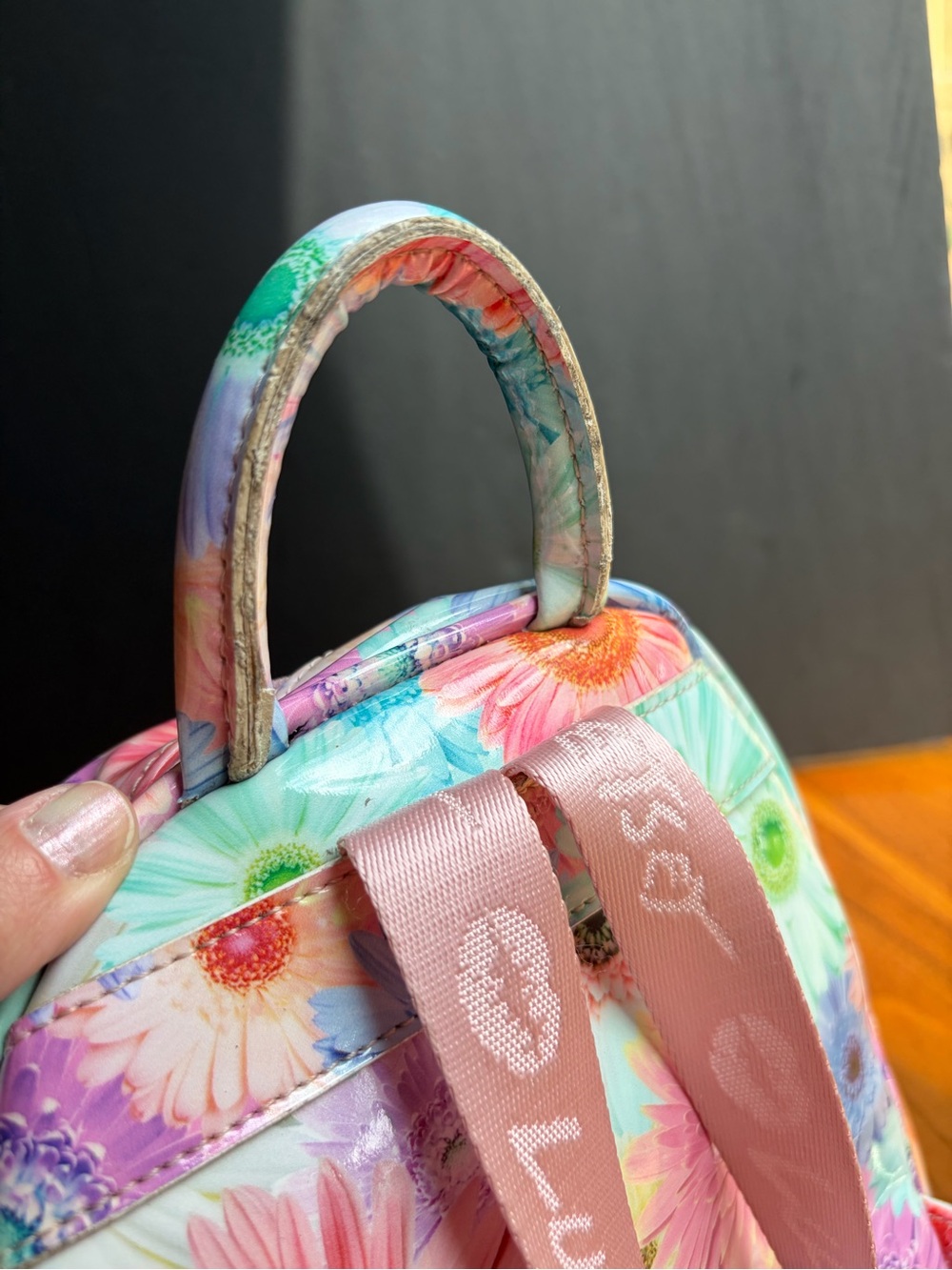 Luv Betsey by Betsey Johnson Mini Backpack Pastel Daisy Floral - Picture 5 of 16